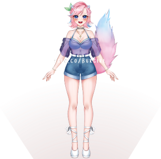 VTuber Normal | VTuber Model Live2D | Live2D | VTuber | Model Art + Rigging